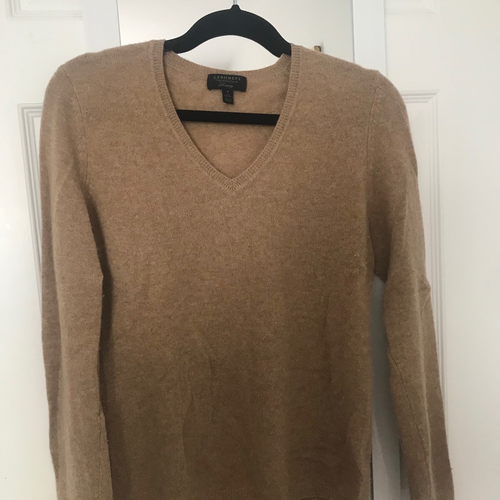 Charter Club Tan Cashmere Sweater